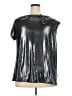 Torrid Metallic Black Short Sleeve Top Size 2X Plus (2) - photo 2
