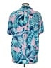 Original Use 100% Rayon Tropical Pink Short Sleeve Blouse Size M - photo 2