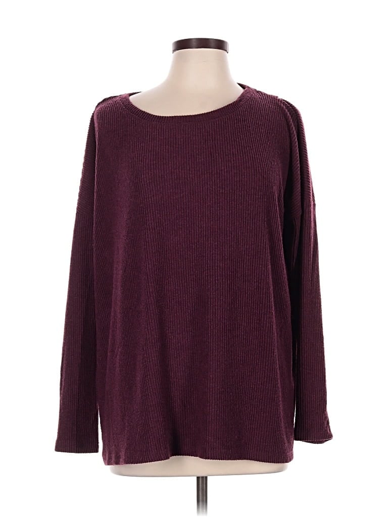 Pre-owned H By Bordeaux Pullover Sweater In Burgundy