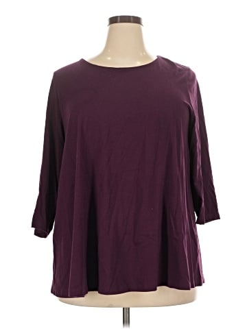 Roaman's 3/4 Sleeve Top (view 1)