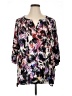 Chaus 100% Polyester Purple 3/4 Sleeve Blouse Size XL - photo 1