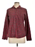 Lands' End 100% Baumwolle Plaid Red Long Sleeve Button-Down Shirt Size 10 - photo 1