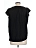 Adrianna Papell 100% Polyester Black Short Sleeve Blouse Size L - photo 2