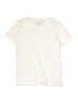 Crewcuts Solid Ivory Short Sleeve T-Shirt Size 6 - 7 - photo 1