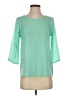 Express 100% Polyester Green 3/4 Sleeve T-Shirt Size XS - photo 1