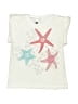 Tea 100% Cotton Stars Ivory Short Sleeve Top Size 3 - photo 1