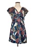 Mossimo Print Blue Casual Dress Size S - photo 1