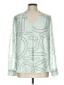 Calvin Klein 100% Polyester Green Long Sleeve Blouse Size L - photo 1