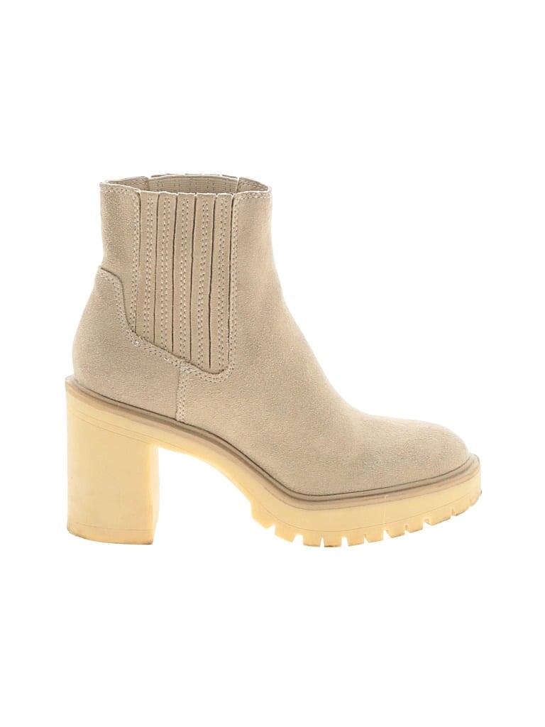 Pre-owned Dolce Vita Ankle Boots In Tan