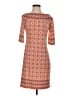 Max Studio Print Orange Casual Dress Size S - photo 1