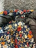 BLOOMCHIC 100% Polyester Print Blue Casual Dress Size 14 - photo 4