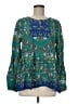 Matilda Jane 100% Rayon Green Long Sleeve Blouse Size M - photo 1