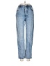 Stradivarius Hearts Blue Jeans Size 4 - photo 1