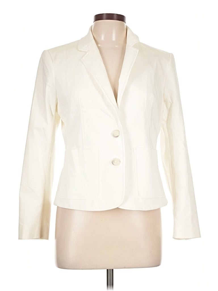 Pre-owned Express Blazer Jacket In Ivory