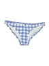 J.Crew Checkered-gingham Blue Swimsuit Bottoms Size XS - photo 1
