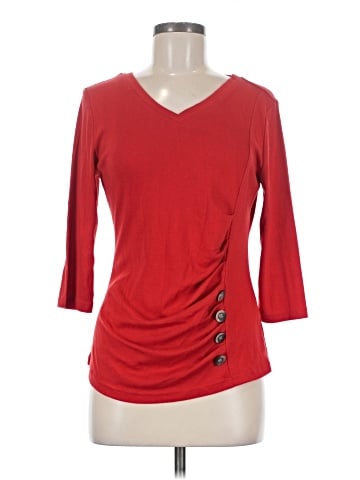 Allegra K 3/4 Sleeve Top (view 1)