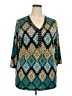 JM Collection Teal 3/4 Sleeve Blouse Size 2X - photo 1