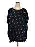 Torrid Black Short Sleeve Blouse Size 5X Plus (6) - photo 1