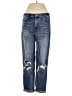Express Jeans Hearts Blue Jeans Size 4 - photo 1