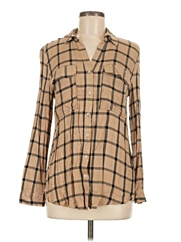 E&M Collection Long Sleeve Button-Down Shirt (view 1)