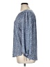 Fun2Fun 100% Polyester Graphic Animal Print Leopard Print Blue 3/4 Sleeve Blouse Size XL - photo 5