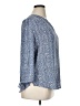 Fun2Fun 100% Polyester Graphic Animal Print Leopard Print Blue 3/4 Sleeve Blouse Size XL - photo 4