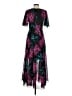 Alexa B Floral Black Cocktail Dress Size 4 - photo 2