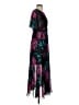 Alexa B Floral Black Cocktail Dress Size 4 - photo 4