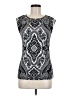 INC International Concepts Silver Sleeveless Blouse Size M - photo 1