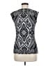 INC International Concepts Silver Sleeveless Blouse Size M - photo 2