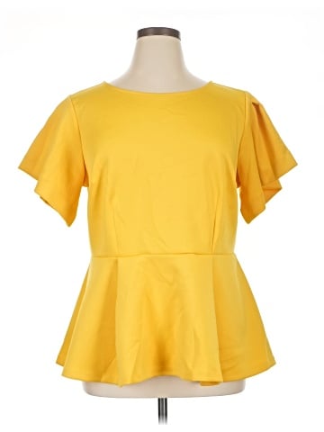ELOQUII Short Sleeve Top (view 1)
