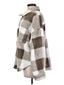 Le Lis 100% Polyester Plaid Gray Coat Size M - photo 5