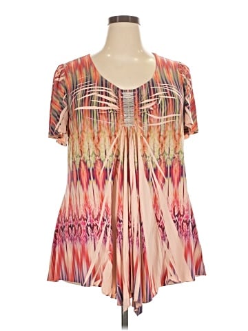 One World Short Sleeve Blouse (view 1)