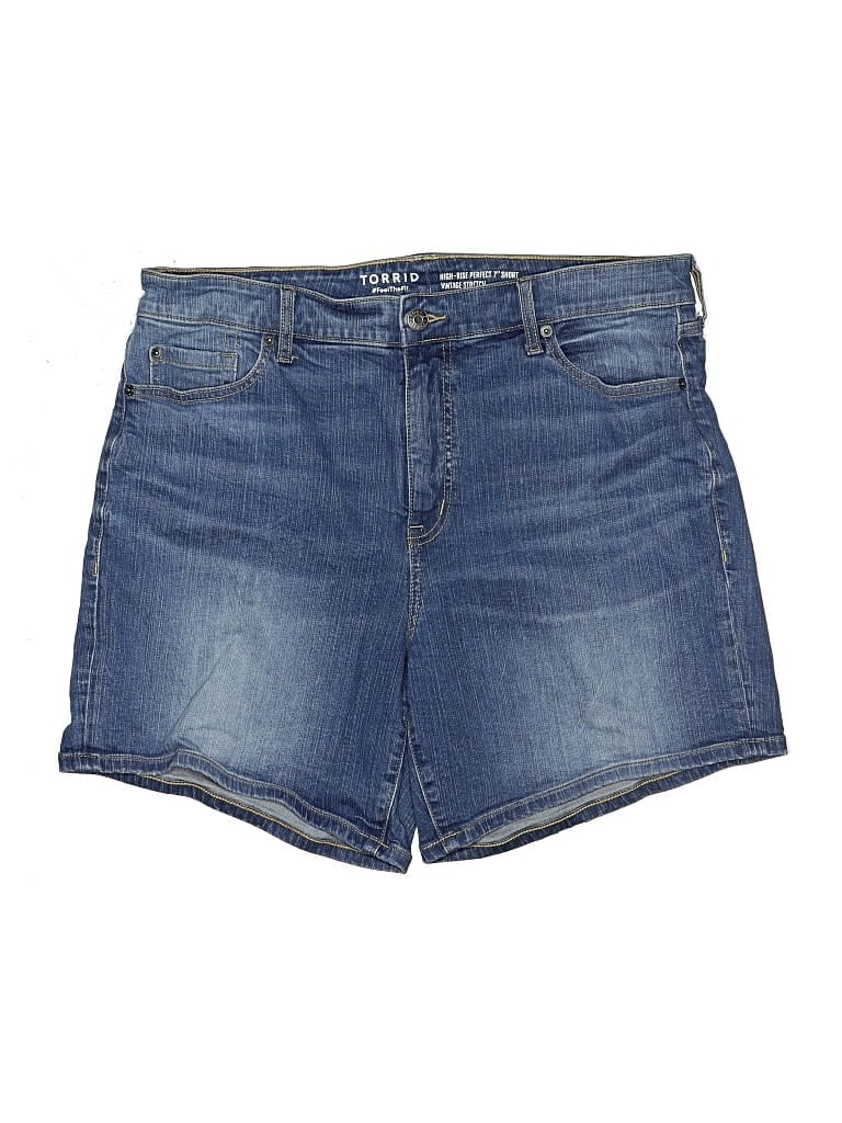 Pre-owned Torrid Denim Shorts In Blue