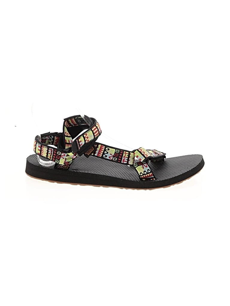Pre-owned Teva Sandals In Black