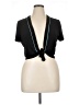 Studio 1 Black Short Sleeve Top Size 16 - photo 1