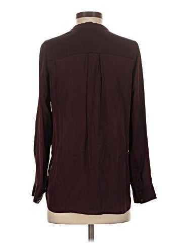 Vince. Long Sleeve Silk Top (view 2)