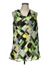 Milano 100% Polyester Green Tank Top Size L - photo 1