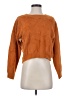 Double Zero 100% Nylon Solid Brown Pullover Sweater Size S - photo 1