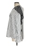 Cato 100% Polyester Silver 3/4 Sleeve Blouse Size L - photo 5