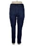 Ann Taylor Factory Solid Blue Jeans Size 16 - photo 2