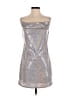 Thirty/Thirty Metallic Silver Cocktail Dress Size L - photo 1
