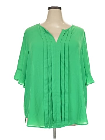 Roz & Ali 3/4 Sleeve Blouse (view 1)