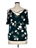 Kaileigh Teal Short Sleeve Blouse Size XL - photo 2