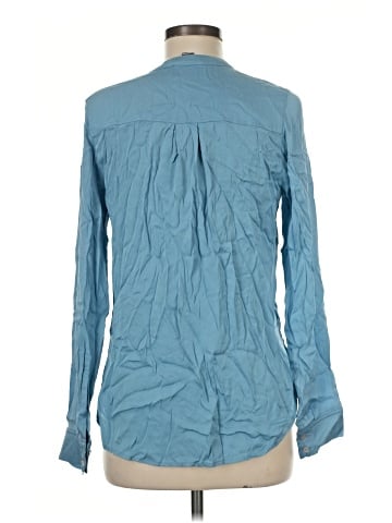 Vince. Long Sleeve Silk Top (view 2)
