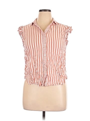 Jane and Delancey Sleeveless Button-Down Shirt (view 1)