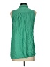 Gap 100% Rayon Green Sleeveless Button-Down Shirt Size S - photo 2