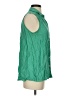 Gap 100% Rayon Green Sleeveless Button-Down Shirt Size S - photo 4