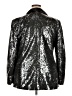 New York & Company 100% Polyester Metallic Silver Blazer Size XXL - photo 2