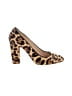 J.Crew Collection Animal Print Brown Heels Size 7 1/2 - photo 1